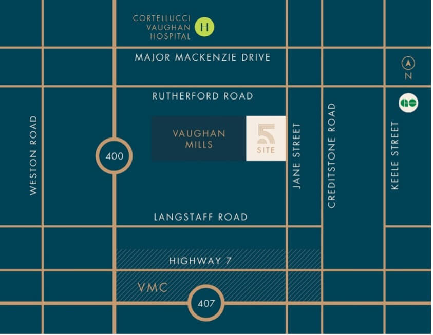The Fifth - Amenities Map
